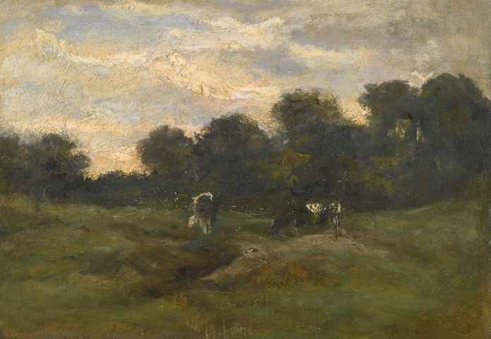 Vincent Van Gogh, Cows in a Meadow