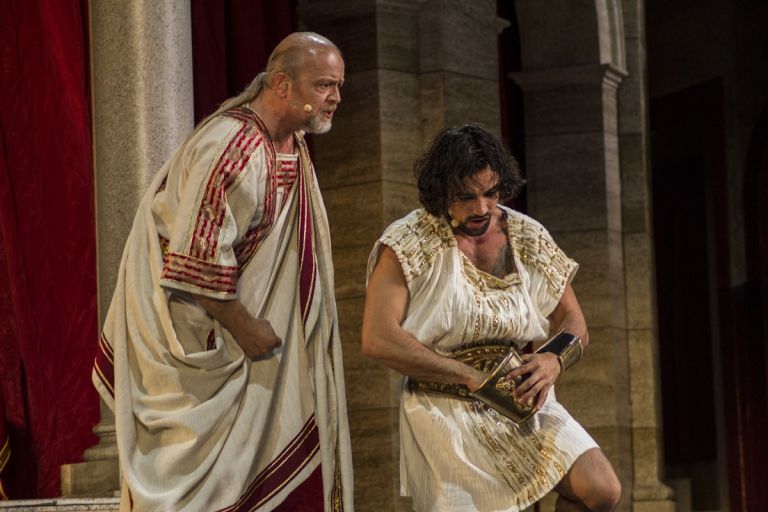 Divo Nerone Opera RockIMG 9527 Parte il musical esagerato di cui tutta Roma parlava. Nerone, il Palatino e il palco-astronave