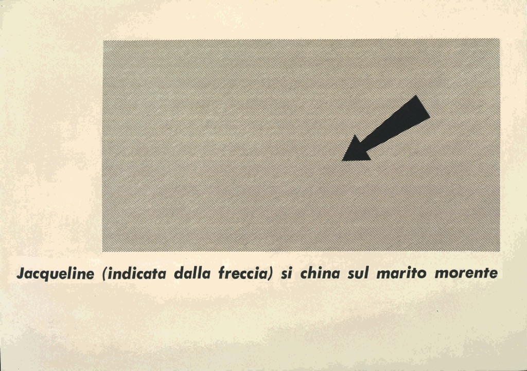 Emilio Isgrò, Poesia Jacqueline, 1965. Archivio Emilio Isgrò © Courtesy Archivio Emilio Isgrò
