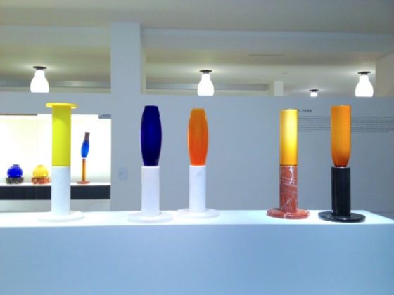 Ettore Sottsass, Il vetro. Installation view at Le Stanze del Vetro, Venezia 2017