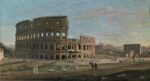 Gaspar van Wittel, Il Colosseo e l’Arco di Costantino, anni ‘30 del XVIII sec. Antichità Alberto Di Castro. Courtesy Antichità Alberto Di Castro, Roma