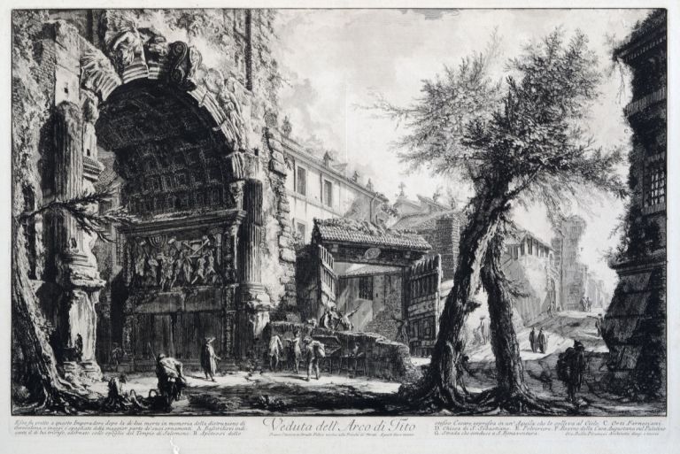 Giovanni Battista Piranesi, Arco di Tito, 1756 1760, acquaforte, Museo di Roma