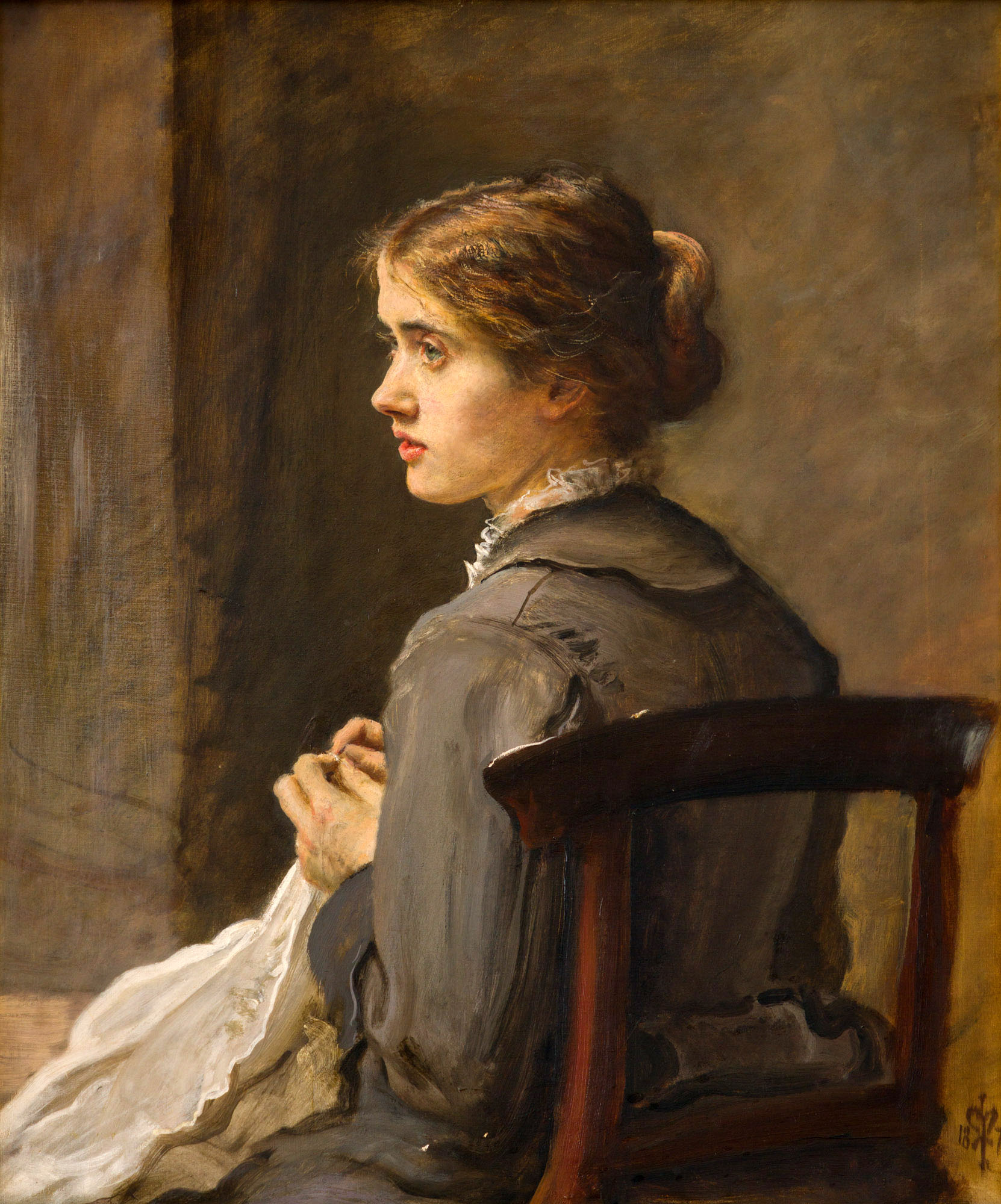 John Everett Millais, Stich! Stich!, 1876. Johannesburg Art Gallery