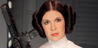 La Principessa Leila interpretata da Carrie Fisher