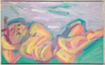 Maria Lassnig, Die Liegende, 1982. Albertina, Vienna. The Essl Collection