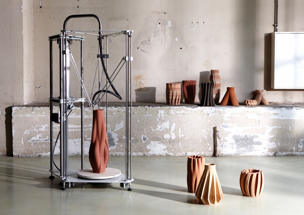 Olivier Van Herpt, Sediment Vases, 2015 16. Design Academy Eindhoven. Photo Femke Rijerman