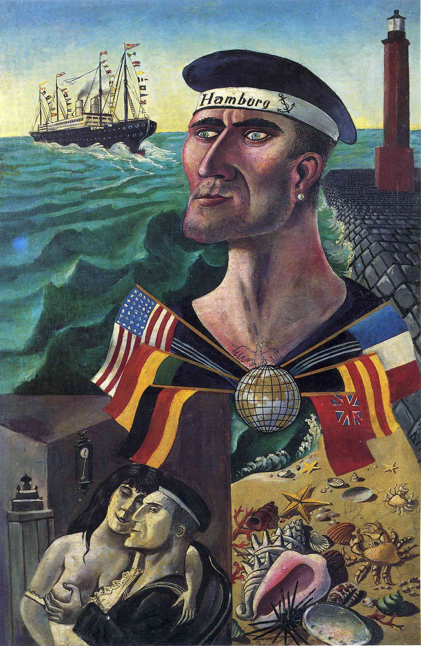 Otto Dix, Addio a Amburgo, 1921