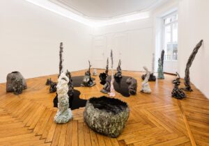 Salvatore Arancio, And These Crystals Are Just like Globes of Light. Installation view at Federica Schiavo Gallery, Milano. Photo Andrea Rossetti