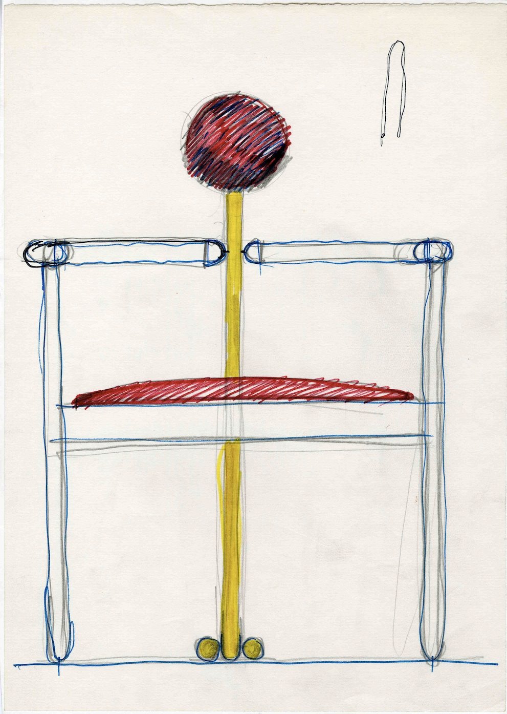 Schizzo di Vico Magistretti, Pan, prod. Rosenthal Studio Linie, 1980 © Fondazione studio museo Vico Magistretti