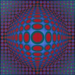 Victor Vasarely, Vega 222, 1969 70. Courtesy Erling Neby Collection, depositato allo Henie Onstad Kunstsenter, Norvegia. Photo Øystein Thorvaldsen