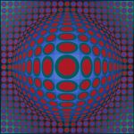 Victor Vasarely, Vega 222, 1969 70. Courtesy Erling Neby Collection, depositato allo Henie Onstad Kunstsenter, Norvegia. Photo Øystein Thorvaldsen