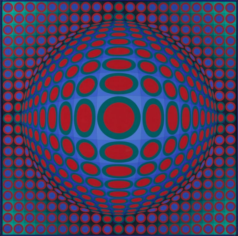 Victor Vasarely, Vega 222, 1969 70. Courtesy Erling Neby Collection, depositato allo Henie Onstad Kunstsenter, Norvegia. Photo Øystein Thorvaldsen