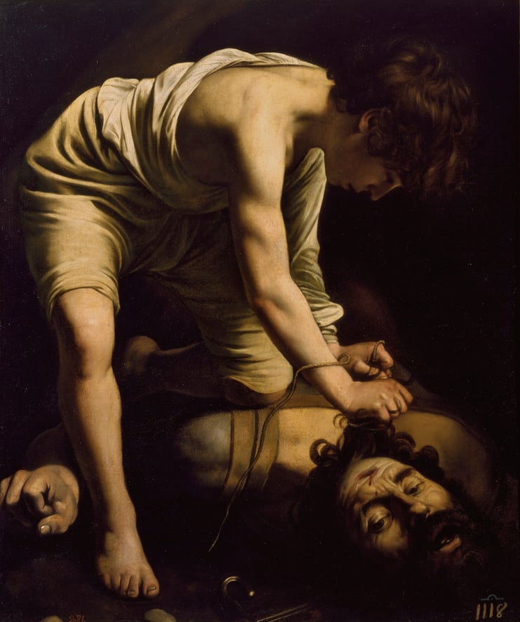 Caravaggio, Davide e Golia, Museo del Prado