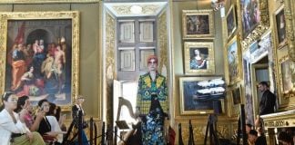 La sfilata di Gucci nella Galleria Palatina di Firenze