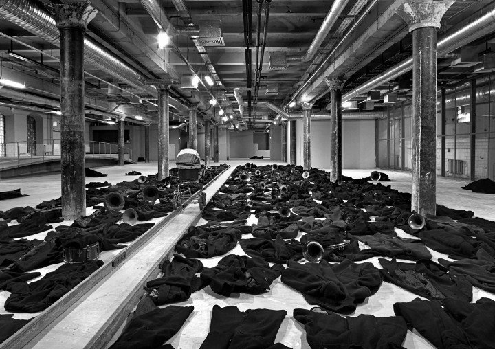 Jannis Kounellis, Senza titolo, Atto unico, 2011. Veduta dell'installazione per la IV Biennale