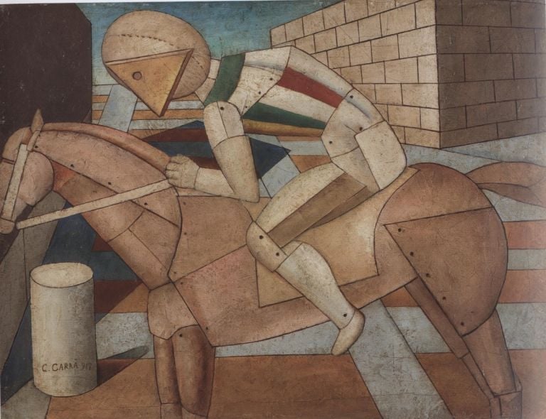 Carlo Carrà, Il cavaliere dello spirito occidentale (1917)