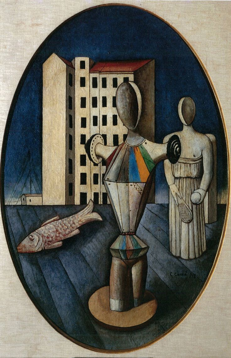Carlo Carrà, L'ovale delle apparizioni (1918)