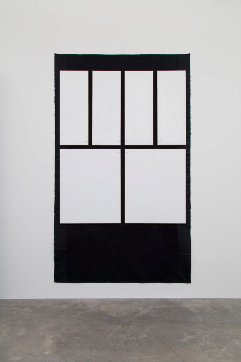 N. Dash, Untitled, 2017, adobe, pigment, acrylic, gesso, string, linen, jute, wood support, photo Jean Vong, Courtesy the artist, Casey Kaplan Gallery, New York, and Mehdi Chouakri, Berlin