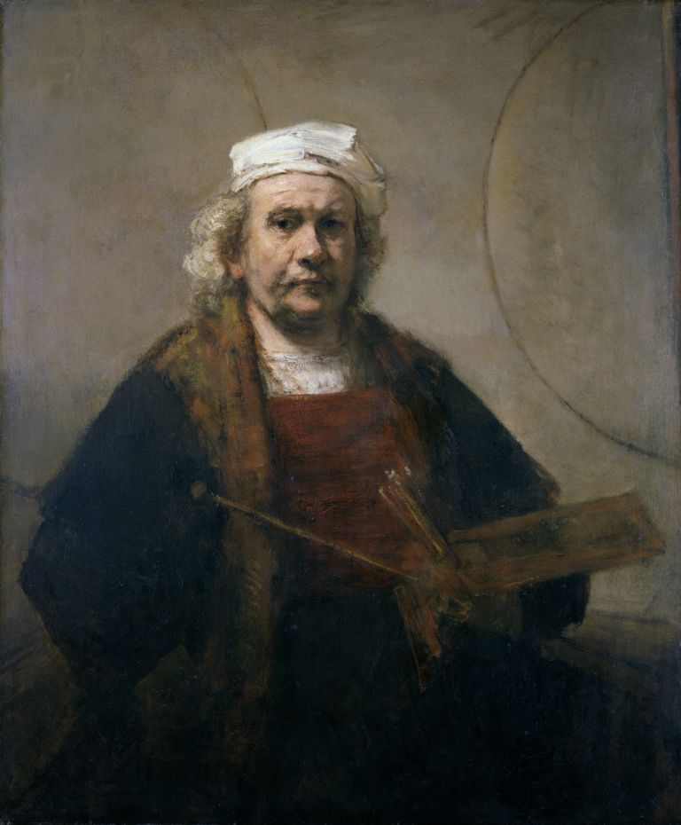 Rembrandt van Rijn Self-Portrait with Two Circles c. 1665-69 Oil on canvas 114.3 cm × 94 cm Courtesy Kenwood House, Iveagh Bequest/English Heritage