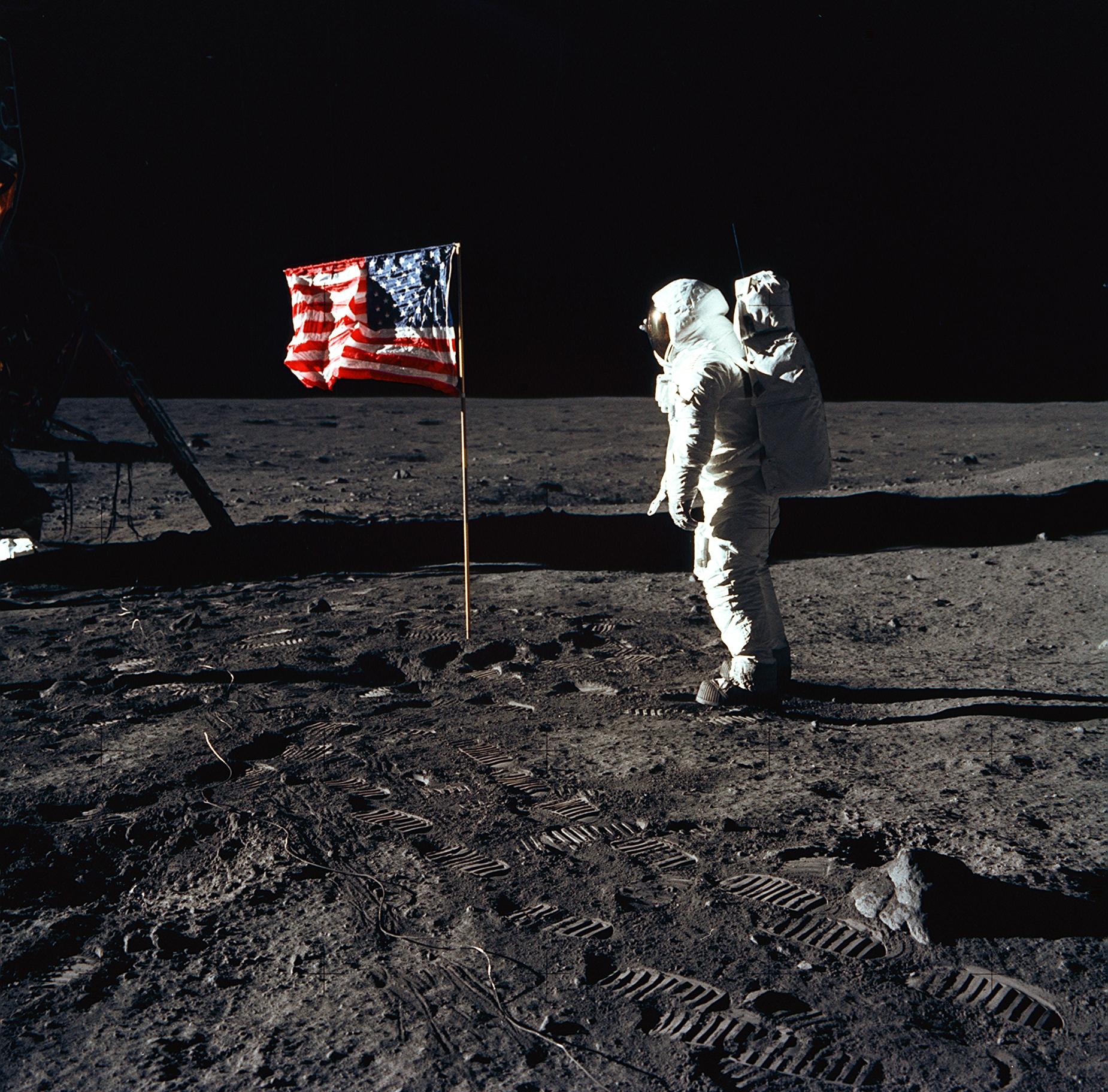 Apollo 11, l'uomo sulla Luna, immagine di repertorio