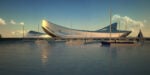 Regium Waterfront, Reggio Calabria 2007 - TBC Render, Courtesy Zaha Hadid Architects