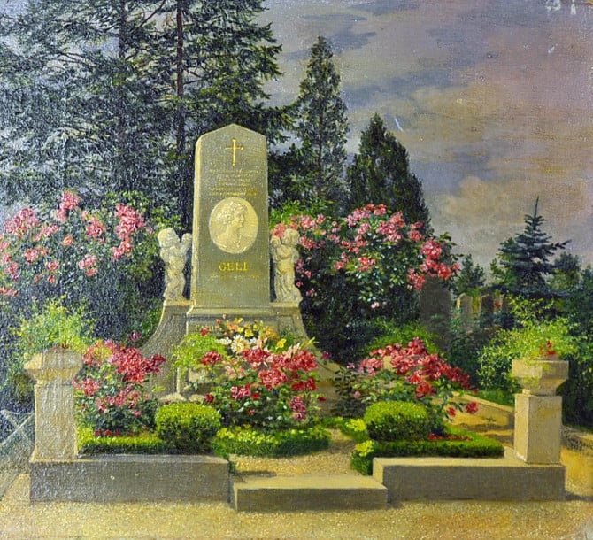 Adolf Hitler, La tomba di Geli Raubel