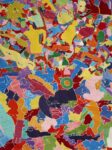 Alighiero Boetti, Tutto, 1992 94, ricamo su tessuto, 255 x 595 cm, dettaglio. Courtesy Tornabuoni Art