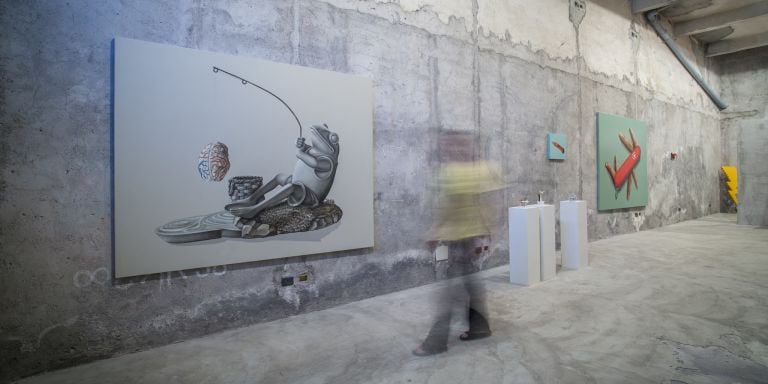 Andrea Buglisi, Abrasiva, exhibition view at BoCS, Catania 2017