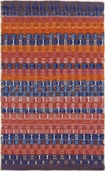 Anni Albers, Red and Blue Layers, 1954, Cotton, The Josef and Anni Albers Foundation, Bethany CT, Photo Tim NighswanderImaging4Art © The Josef and Anni Albers Foundation, VEGAP, Bilbao, 2017