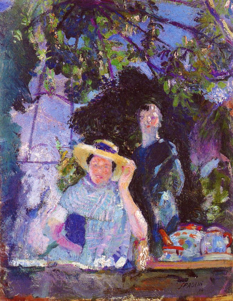 Armando Spadini, Sotto la Pergola, 1914. Roma, Galleria Comunale d'Arte Moderna