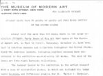 Comunicato stampa della mostra Picasso. Forty Years of His Art, MoMA, New York 1939