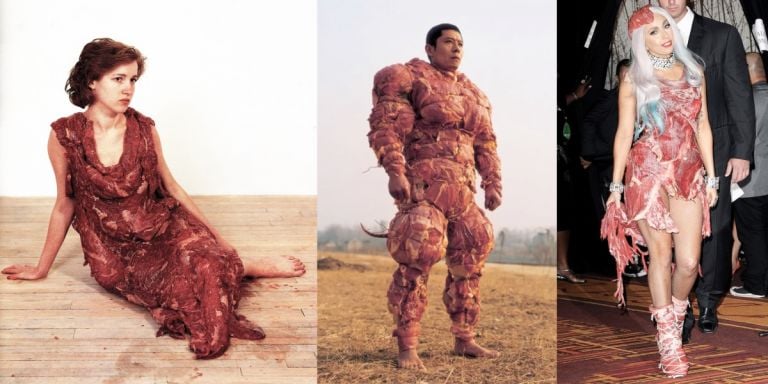 Da sx a dx, Jana Sterbak, Zhang Huan, Lady Gaga