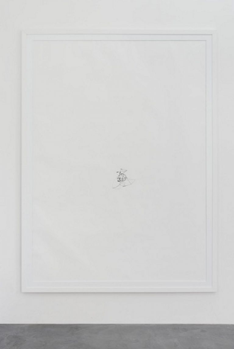 David Prytz, Untitled, 2017, inchiostro su carta, 204 x 146 cm, photo Roberto Apa, courtesy of the artist and Galleria Mario Iannelli