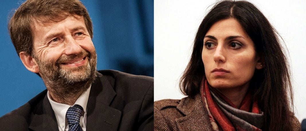 Dario Franceschini e Virginia Raggi