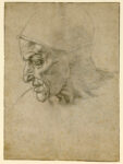 Michelangelo, Testa maschile di profilo