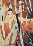 Mimmo Rotella, Decollage su tela, 1995, 70x50 cm