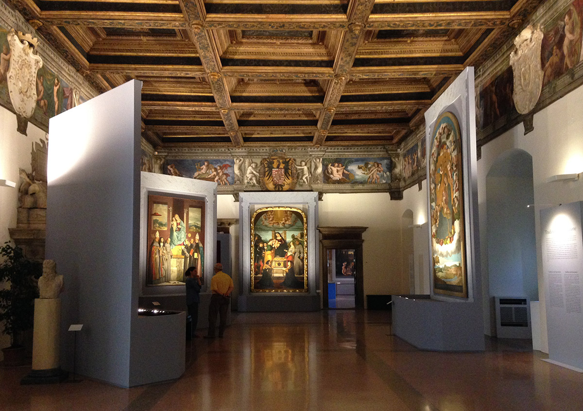 Ordine e bizzarria. Il Rinascimento di Marcello Fogolino. Exhibition view at Castello del Buonconsiglio, Trento 2017