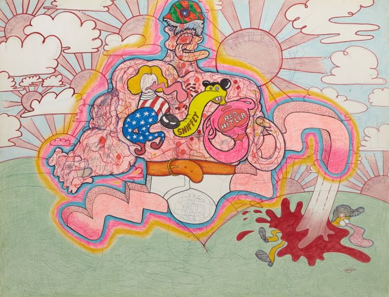 Peter Saul, Red Hitler, 1966