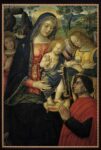 Pintoricchio, Madonna della Pace, c. 1489, olio su tavola, cm 143 x 70, San Severino Marche, Pinacoteca Civica Tacchi Venturi