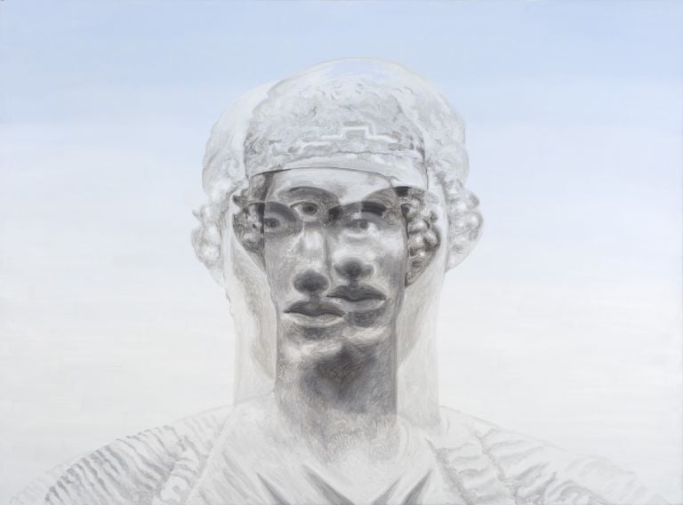 Roger de Montebello, Auriga di Delfi, 2015, olio su tela, 140x190 cm