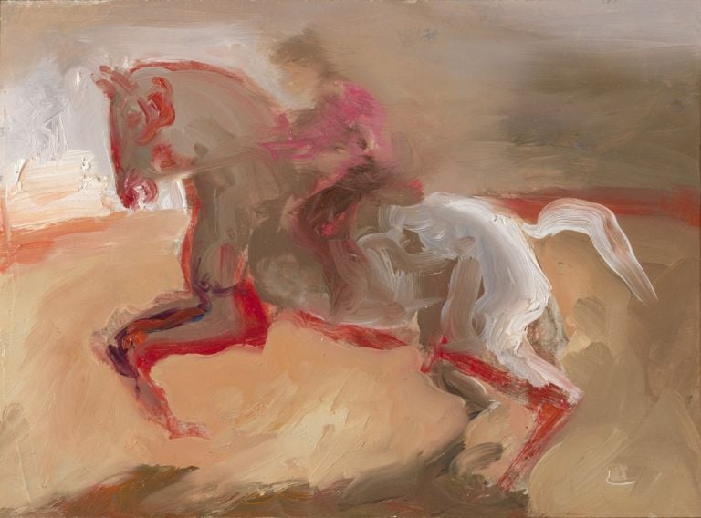 Roger de Montebello, Burgo de Osma, 2011, olio su tavola, 16x22 cm
