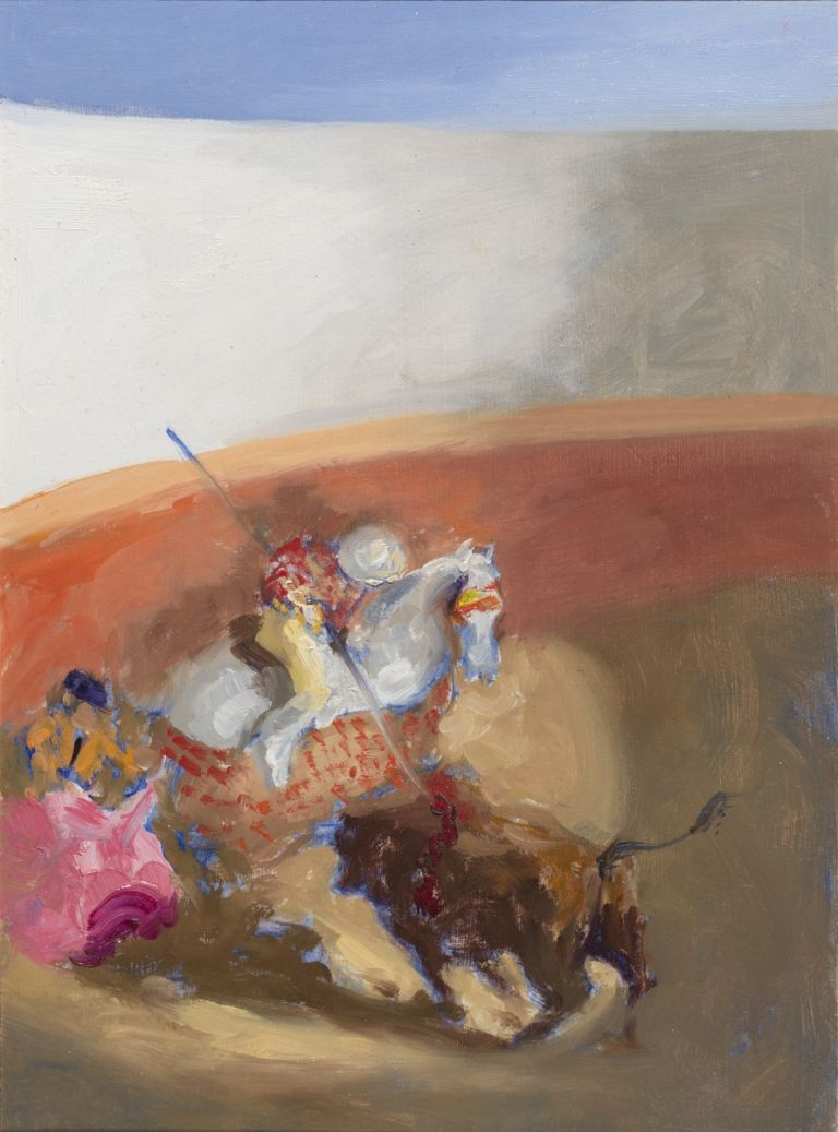Roger de Montebello, San Sebastian de los Reyes, 2007, olio su tavola, 22x16 cm