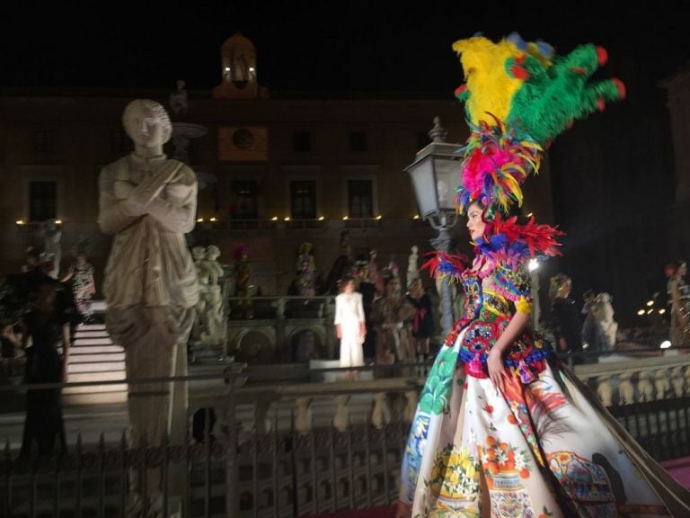 Sfilata di Dolce&Gabbana a Piazza Pretoria, Palermo. Ph. Comune di Palermo