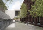 The Link Bridge viewed from the Schools Courtyard in 2018 © David Chipperfield Architects