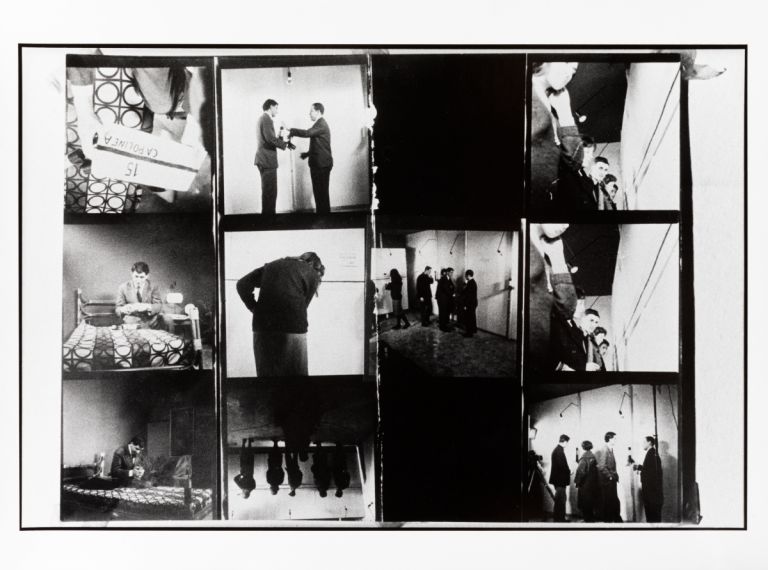 Uliano Lucas, Le linee di Piero Manzoni, mostra alla galleria Azimut, 1960