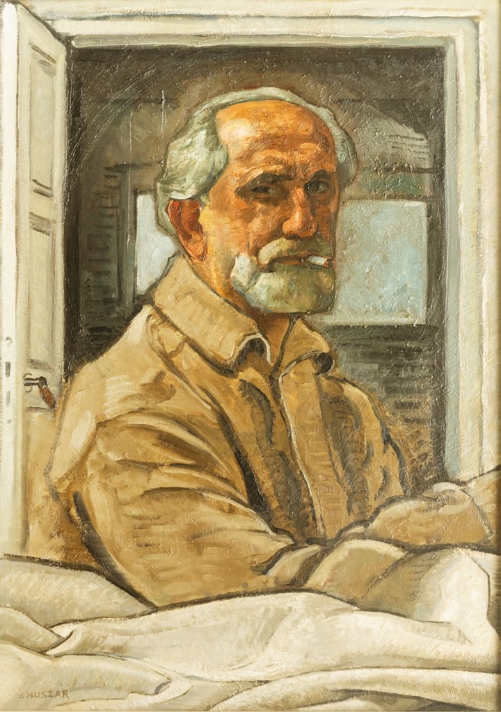 Vilmos Huszár, Autoritratto, 1960. Collezione privata © TonPors 2017