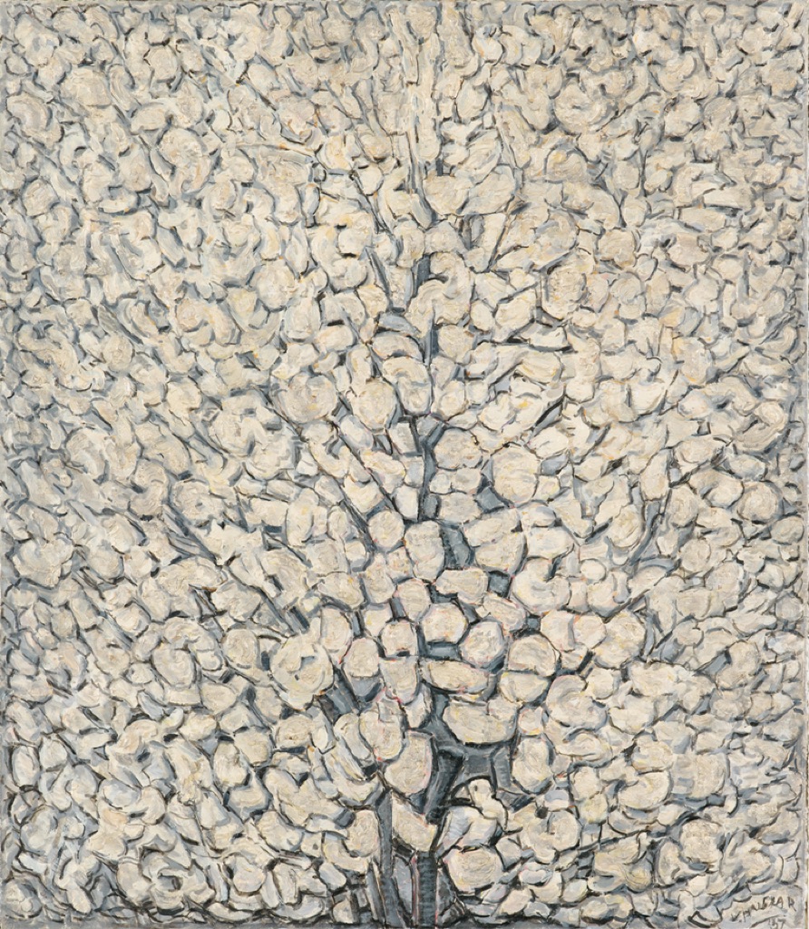 Vilmos Huszár, Bloeiende Appelboom, 1957. Gemeentemuseum Den Haag