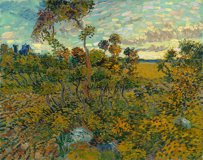 Vincent Van Gogh, Sunset at Montmajour, 1888, Private collection