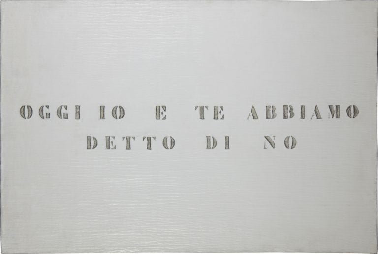 Vincenzo Agnetti, Ritratto, 1971. Courtesy Archivio Vincenzo Agnetti