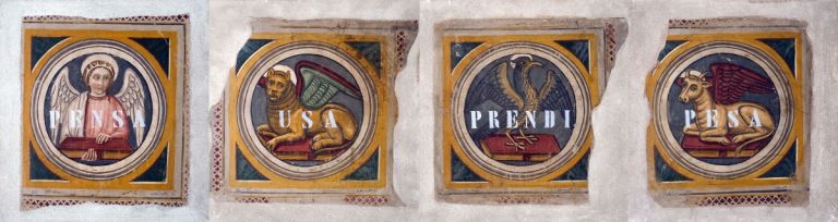Vincenzo Agnetti, XIV XX secolo, 1970 (4 tele di 80 X 75 cm ciascuna). Courtesy collezione privata